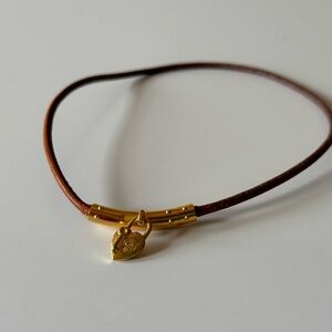 [SOLD] HERMES Vivilide Heart Cadena Choker Necklace
